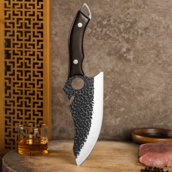 Steel Forging Ring Tactical Kitchen Knife - Image 4