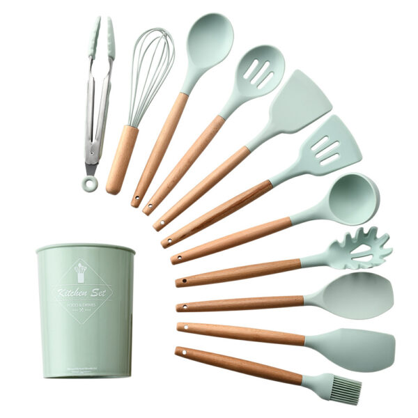 Silicone Kitchenware With Wooden Handle - Image 2