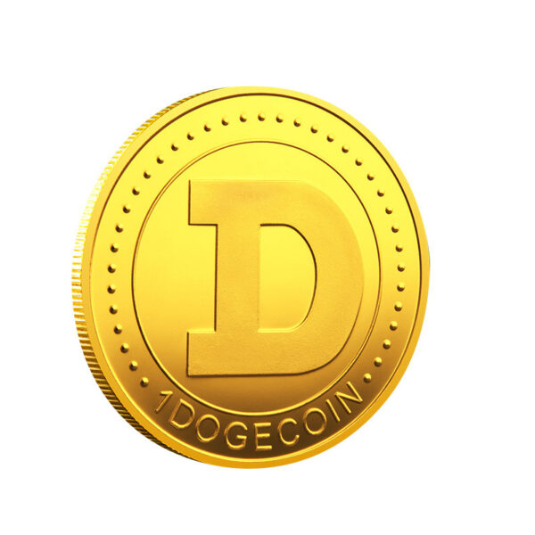 WOW Dogecoin To The Moon In Doge We Trust Gold Plated Commemorative Coins Cute Dog Pattern Printed Cllection Gifts - Image 10