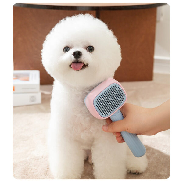 Pet Grooming Brush Dog Deshedding Brush For Large Dogs, Dematting Comb De-shedding Tool For Hair Cats, Pet Hair Grooming Brush Reduces Shedding, Great For Short To Long Hair Breeds - Image 10