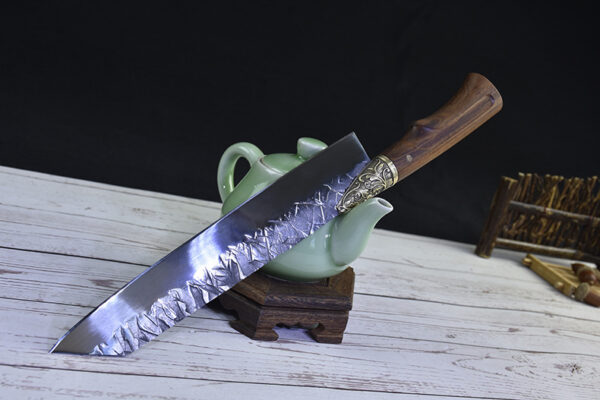 Hand forged lightweight slicing knife - Image 8