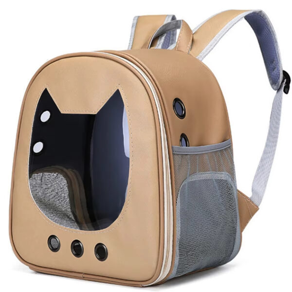 Cat Carrier Bag Pet Backpack Portable Outdoor Cat Travel Shoulder Bag Cat Carrying Bag Large Capacity Breathable Dog Carrier Bag - Image 5