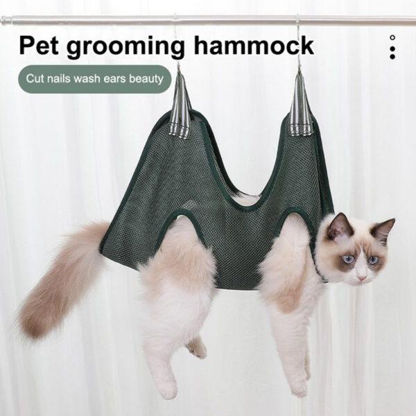 Pet Grooming Hammock Harness For Cats And Dogs, Cat Grooming Sling For Trimming Nail And Ear Care, Pet Hammock Restraint Bag - Image 3