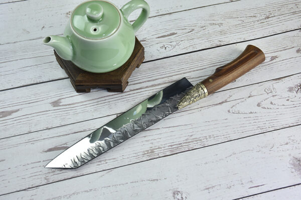 Hand forged lightweight slicing knife - Image 7