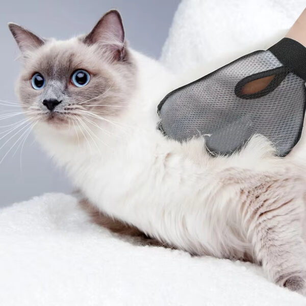 Cat Hair Removal Glove Pet Supplies Bath Massage Jerking Gloves Cat Dog Massage Bathing Cleaning Grooming Supplies Silicone Hair Sticking Removal Brush - Image 5