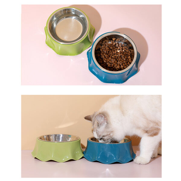 Pet Cat Dog Bowl For Food And Water, Stainless Steel Pet Feeding Bowl, Cat Bowls Non-Slip Stainless Steel Small Cat Food Bowls Durable Non-Skid Insulated Heavy Duty With Rubber Bottom - Image 5