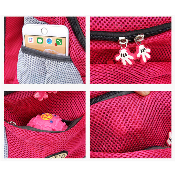 Pet Dog Carrier Bag Carrier For Dogs Backpack Out Double Shoulder Portable Travel Backpack Outdoor Pet Dog Carrier Bag Mesh - Image 3