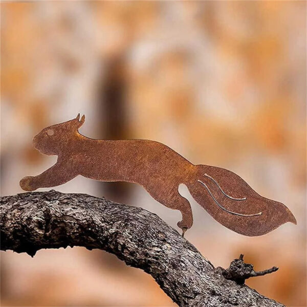 Household Rusty Squirrel Silhouette Screw Insert - Image 2