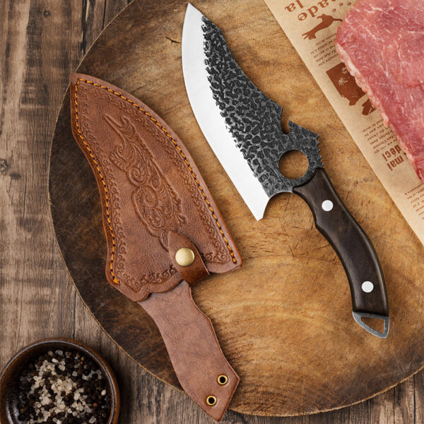 Steel Forging Ring Tactical Kitchen Knife - Image 3